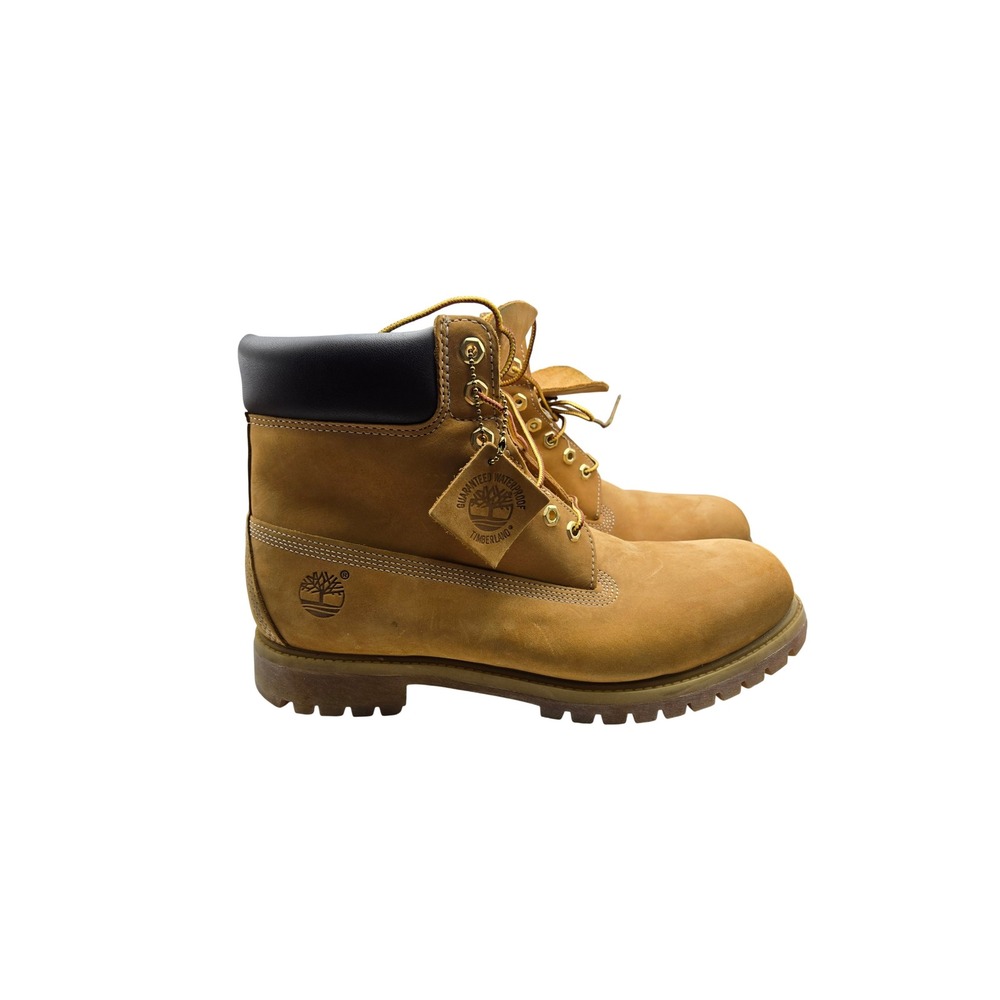 Timberland Boots Mens 13M 6-Inch Premium Wheat Waterproof Nubuck Lug Sole EUC